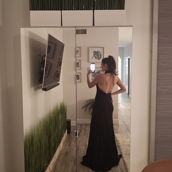 Stella McCartney black Halter Trumpet Gown size 42 - Picture 10 of 10